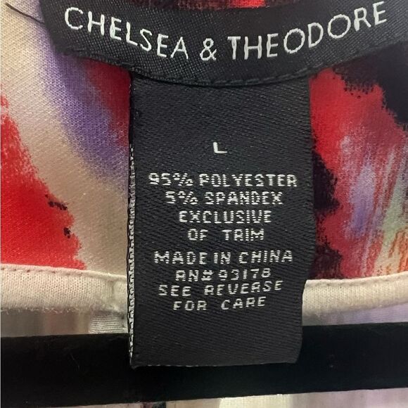 Chelsea&Theodore, Size Large, Vibrant Abstract Zip-Up Jacket. A4 - Picture 2 of 8